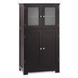 Pemberly Row Bathroom Floor Storage Cabinet Kitchen Cupboard Brown