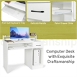 Pemberly Row 22 inch Wide Computer Desk Writing Study Laptop Table White
