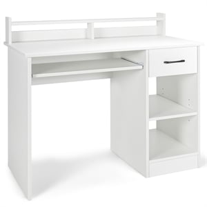 Pemberly Row 22 inch Wide Computer Desk Writing Study Laptop Table White