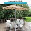 Pemberly Row 17.5 inch Umbrella Base Stand Market Patio Standing Outdoor Bronze