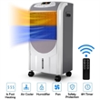 Pemberly Row Portable Air Cooler Fan & Heater Humidifier w/Washable Filter White