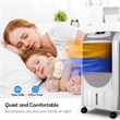 Pemberly Row Portable Air Cooler Fan & Heater Humidifier w/Washable Filter White