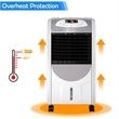 Pemberly Row Portable Air Cooler Fan & Heater Humidifier w/Washable Filter White