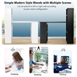 Pemberly Row Computer Desk Writing Workstation Office 6 Tier Storage Shelves