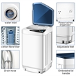 Pemberly Row Full Automatic Washing Machine 7.7 lbs Washer/Spinner UV Light Blue