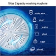 Pemberly Row Full Automatic Washing Machine 7.7 lbs Washer/Spinner UV Light Pink