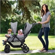 Pemberly Row Double Stroller Foldable Baby Twin Lightweight Infant Pushchair