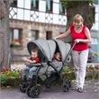 Pemberly Row Double Stroller Foldable Baby Twin Lightweight Infant Pushchair