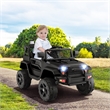 Pemberly Row 12V Kids Ride On Truck Car Electric Vehicle Remote Black