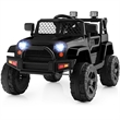 Pemberly Row 12V Kids Ride On Truck Car Electric Vehicle Remote Black