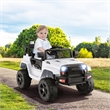Pemberly Row 12V Kids Ride On Truck Car Electric Vehicle Remote White