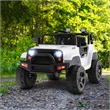 Pemberly Row 12V Kids Ride On Truck Car Electric Vehicle Remote White