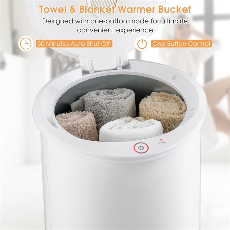 Pemberly Row 21L Large Capacity Towel Warmer Fragrance Holder White
