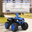 Pemberly Row 12V Kids 4 Wheeler ATV Quad Ride On Car w/ LED Lights Music USB