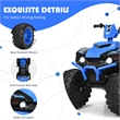 Pemberly Row 12V Kids 4 Wheeler ATV Quad Ride On Car w/ LED Lights Music USB