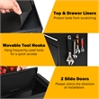 Pemberly Row High Capacity Rolling Tool Chest Storage Cabinet Toolbox Black