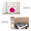 Pemberley Row Pink Folding Baby Walker Adjustable Height Removable Toys