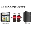 Pemberly Row Refrigerator Small Freezer Cooler Fridge Compact 3.2 cu ft. Unit