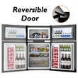 Pemberly Row Refrigerator Small Freezer Cooler Fridge Compact 3.2 cu ft. Unit
