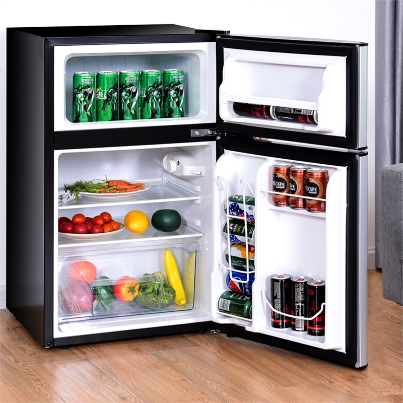Pemberly Row Refrigerator Small Freezer Cooler Fridge Compact 3.2 cu ft. Unit