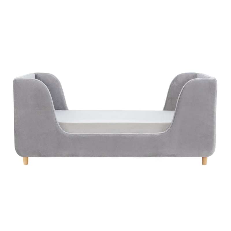 Pemberly Row Contemporary Low Profile Upholstered Toddler Bed