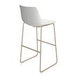Pemberly Row Contemporary Bar Height Stools (Set of 2) in White