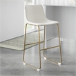 Pemberly Row Contemporary Bar Height Stools (Set of 2) in White