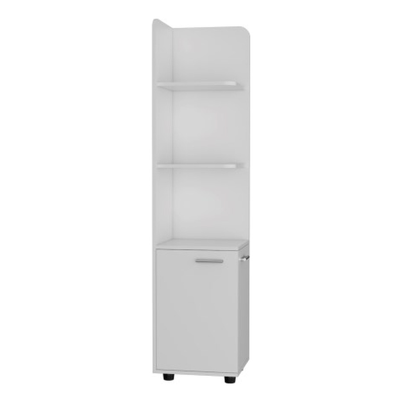 Pemberly Row Contemporary Freestanding Cabinet Engineered Wood White