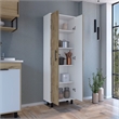 Pemberly Row Contemporary Multistorage Engineered Wood Macadamia