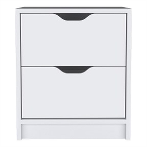 Pemberly Row Modern / Contemporary Nightstand Engineered Wood White