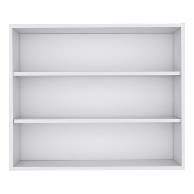 Pemberly Row Contemporary Floating Shelf Engineered Wood White