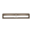 Pemberly Row Contemporary Floating TV Stand Engineered Wood Light Oak