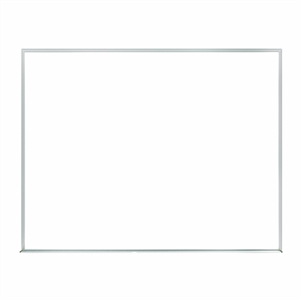 Pemberly Row 36.0&quot x 46.5&quot Silver Aluminum Frame Non-Magnetic Whiteboard