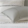 Pemberly Row 3-Piece Modern Cotton Printed Comforter Set w/ Trims in Off White