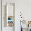 Pemberly Row Density Board & Wall/Door Mount LED Light Jewelry Cabinet in White