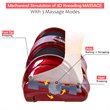 Pemberly Row ABS and Fabric Shiatsu Foot Massager with Remote Control in Red