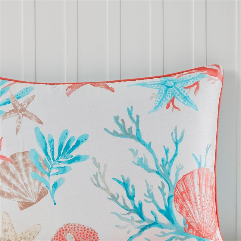 Pemberly Row 7-piece Cotton Sateen Comforter Set - Coral Pink