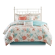Pemberly Row 7-piece Cotton Sateen Comforter Set - Coral Pink