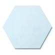 Pemberly Row Hexagonal Link Steel Whiteboard - Magnetic - Soft Blue - 18x21in