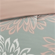 Pemberly Row Contemporary 9 Piece Comforter Set with Cotton Bed Sheets