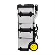 Pemberley Row Polypropylene Stainless Steel Silver Rolling Tool Box Rectangular 36.2