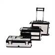 Pemberley Row Polypropylene Stainless Steel Silver Rolling Tool Box Rectangular 36.2