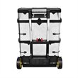 Pemberley Row Polypropylene Stainless Steel Silver Rolling Tool Box Rectangular 36.2
