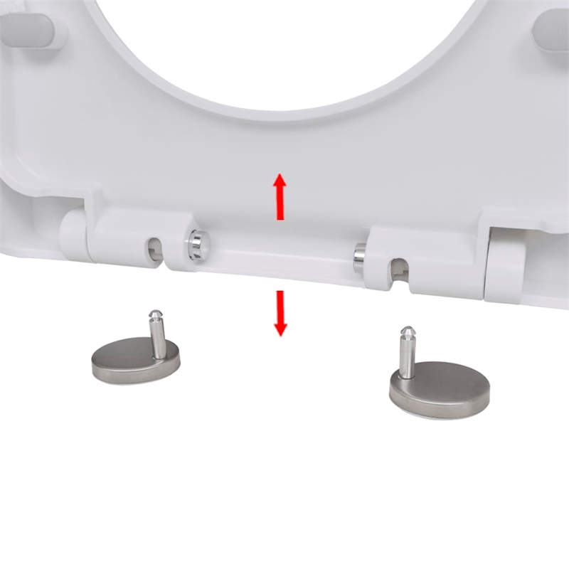 Pemberly Row Square Soft-Close Toilet Seat With Quick-Release in White
