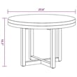 Pemberly Row Medium Solid Teak Mango Wood Coffee Table in Multicolor