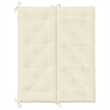 Pemberly Row Contemporary Garden Bench Cushion in Cream White (Set of 2)