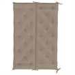 Pemberly Row Polyester Oxford fabric Garden Bench Cushion in Taupe (Set of 2)