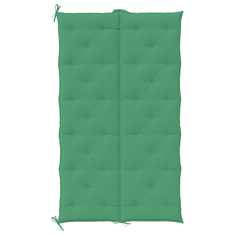 Pemberly Row Hollow fiber Garden Bench Cushion in Green (Set of 2)