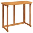 Pemberly Row Medium Foldable Solid Acacia Wood Balcony Table in Brown