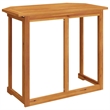 Pemberly Row Medium Foldable Solid Acacia Wood Balcony Table in Brown